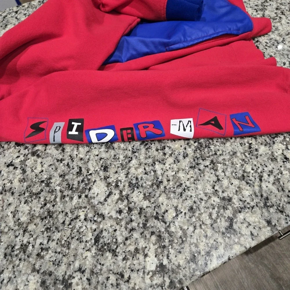 Kids Spiderman Full Zip Hooded Jacket‎ Size Xxl
